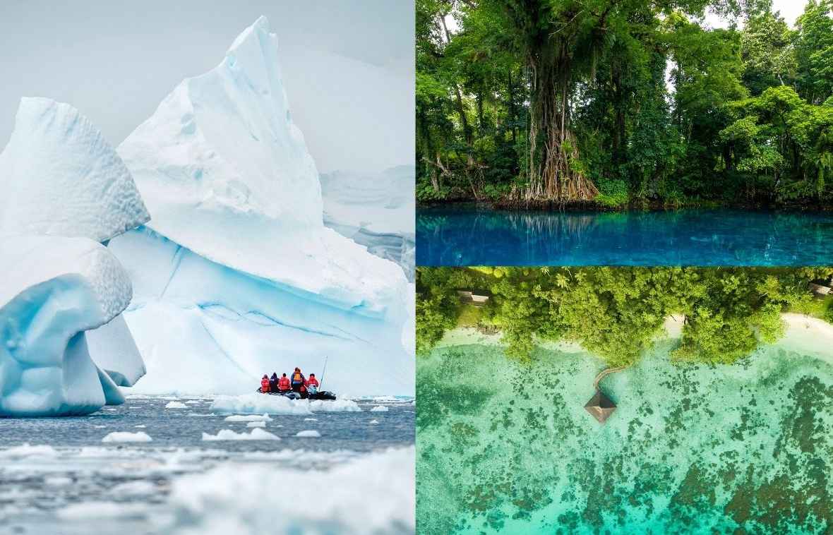 Antarctica and Vanuatu